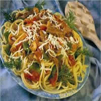 Tazefasulyeli Spaghetti